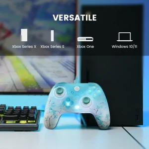 Floral Xbox Gaming Controller Wired Gamepad for Xbox