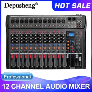 Professional 12 Channel Audio Mixer